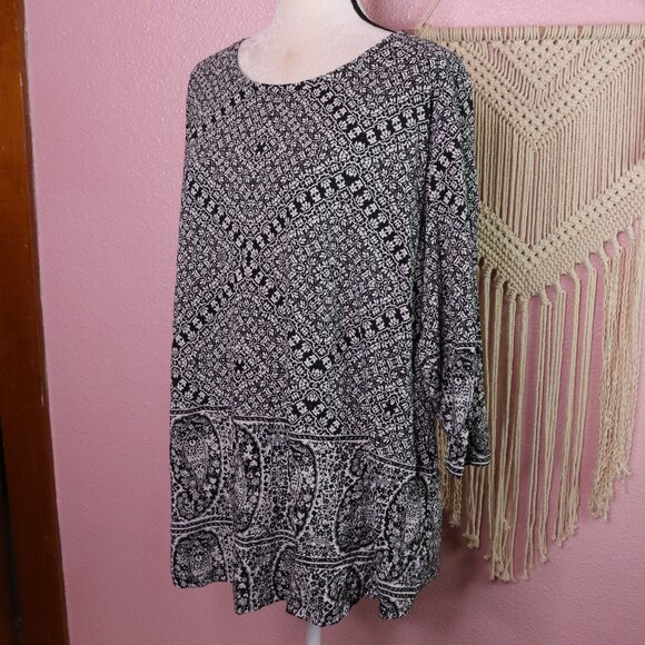 Lucky Brand Tops - Lucky Brand | 3/4 Sleeve Tunic Top XL